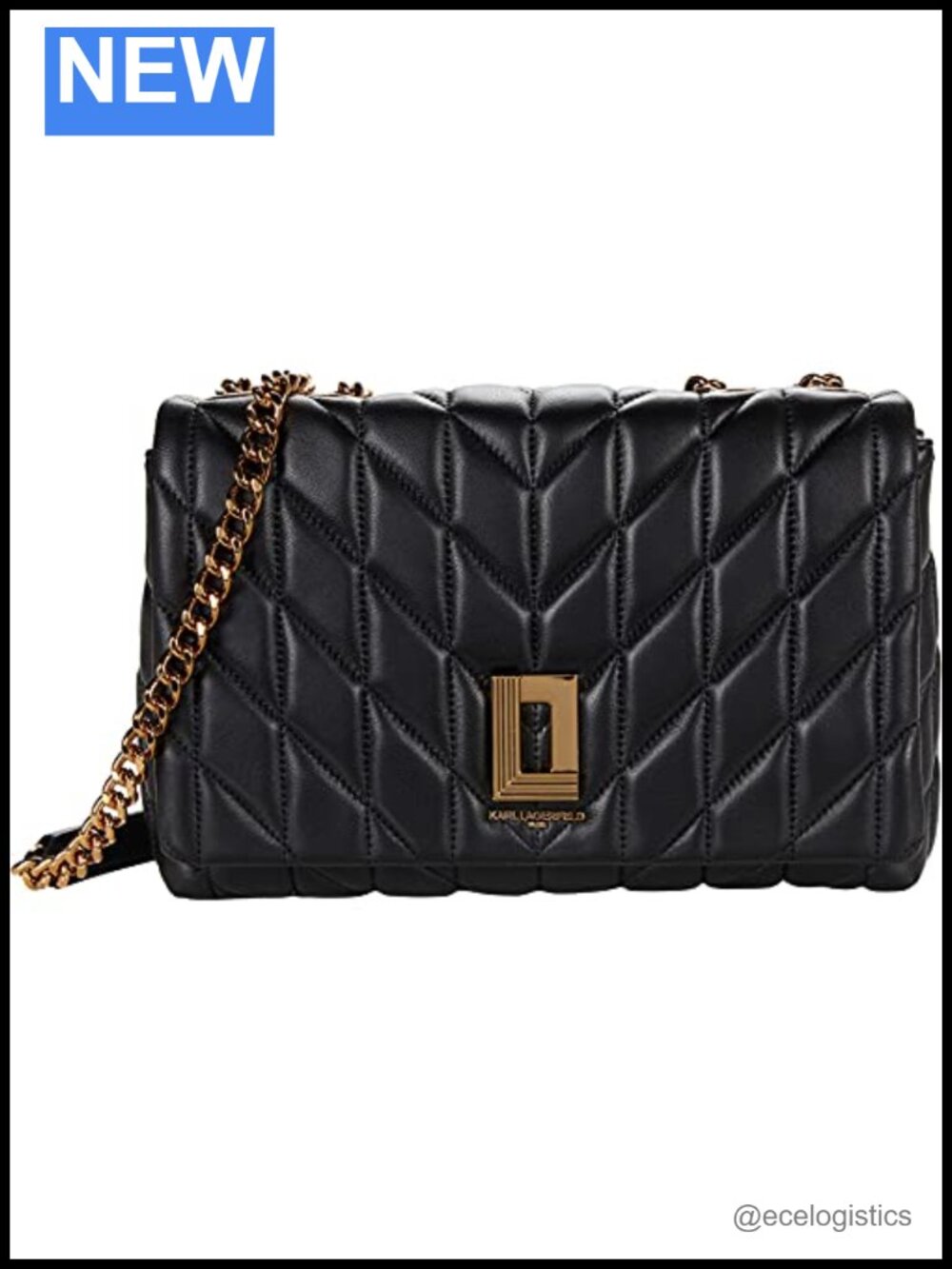 Leather Shoulder Bag with Convertible Handles, Magnetic Closure, 11x4x9 inches